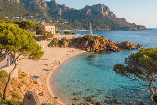 Plage du Débarquement à Saint-Raphaël : entre histoire, mer turquoise et escapade inoubliable