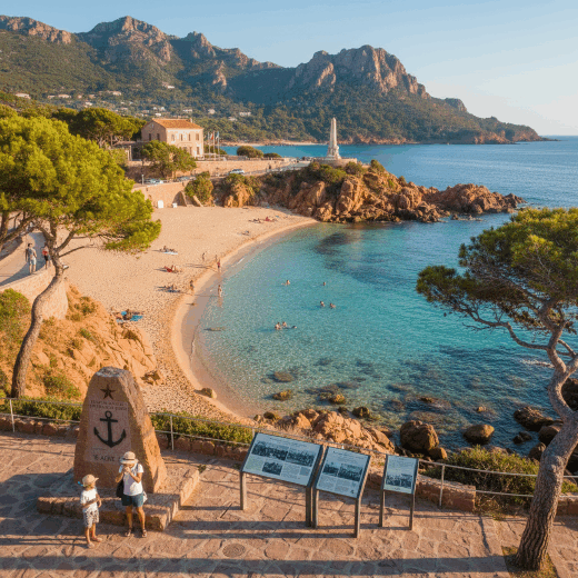 Plage&#x20;du&#x20;D&#x00E9;barquement&#x20;&#x00E0;&#x20;Saint-Rapha&#x00EB;l&#x20;&#x3A;&#x20;entre&#x20;histoire,&#x20;mer&#x20;turquoise&#x20;et&#x20;escapade&#x20;inoubliable